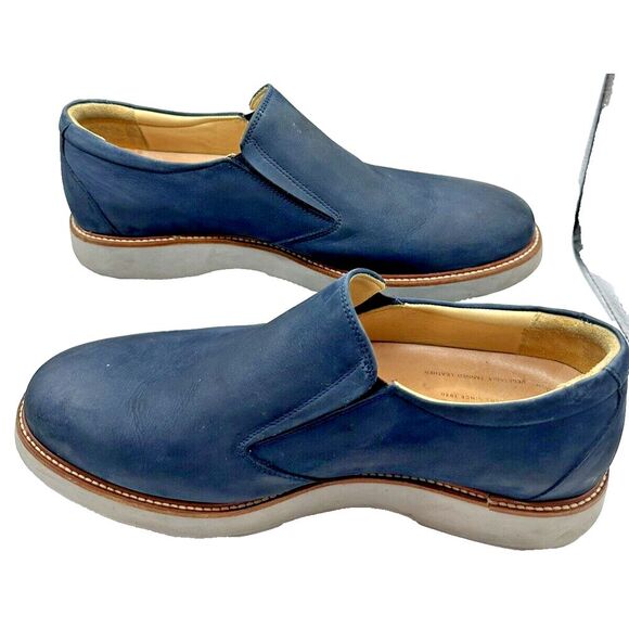 Samuel Hubbard Men's 9 "Rafael" Hybrid Slip-On Munich Navy Traveler  Vibram Sole - Picture 3 of 14